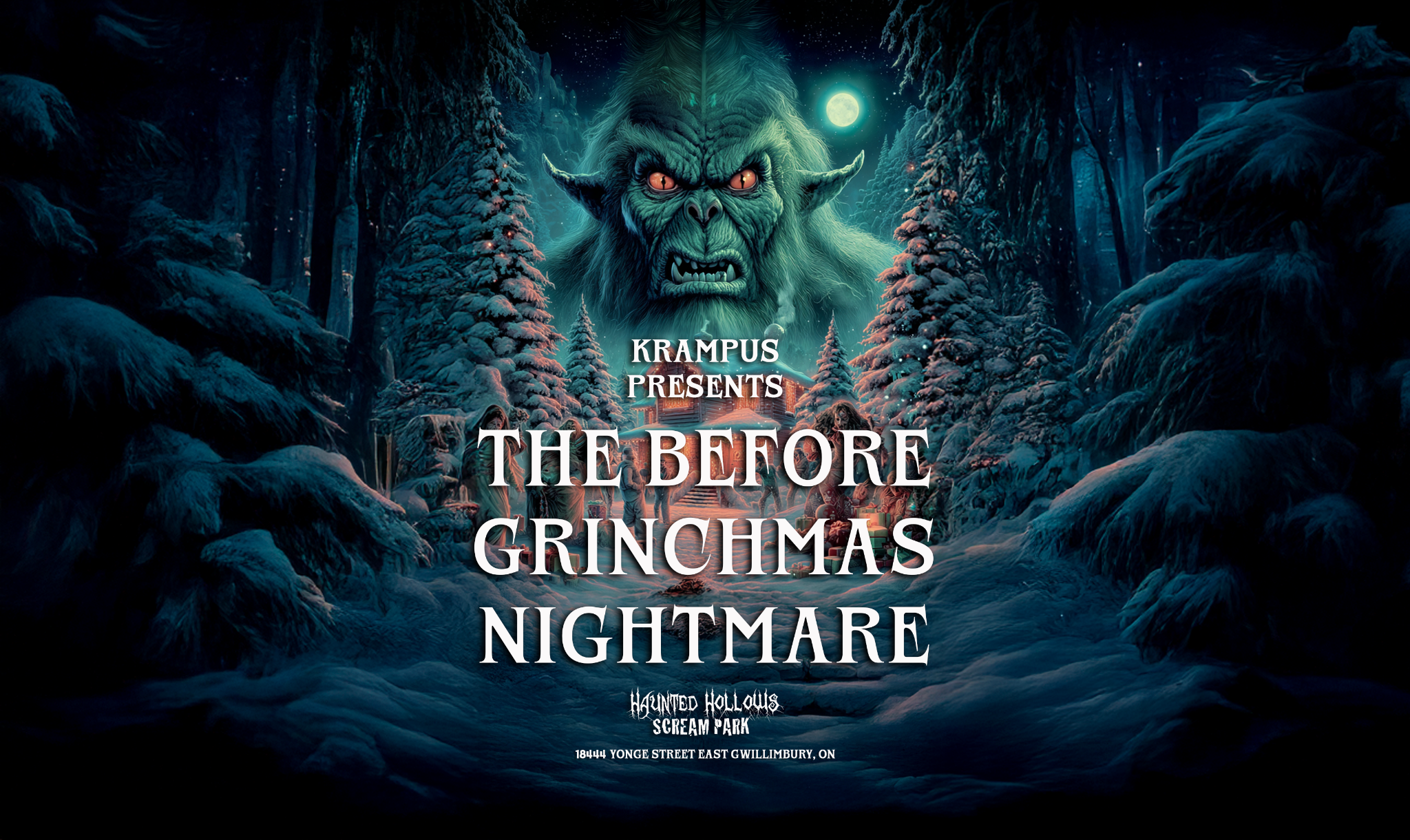 Krampus Presents The Before Grinchmas Nightmare 2026 at Haunted Hollows Scream Park