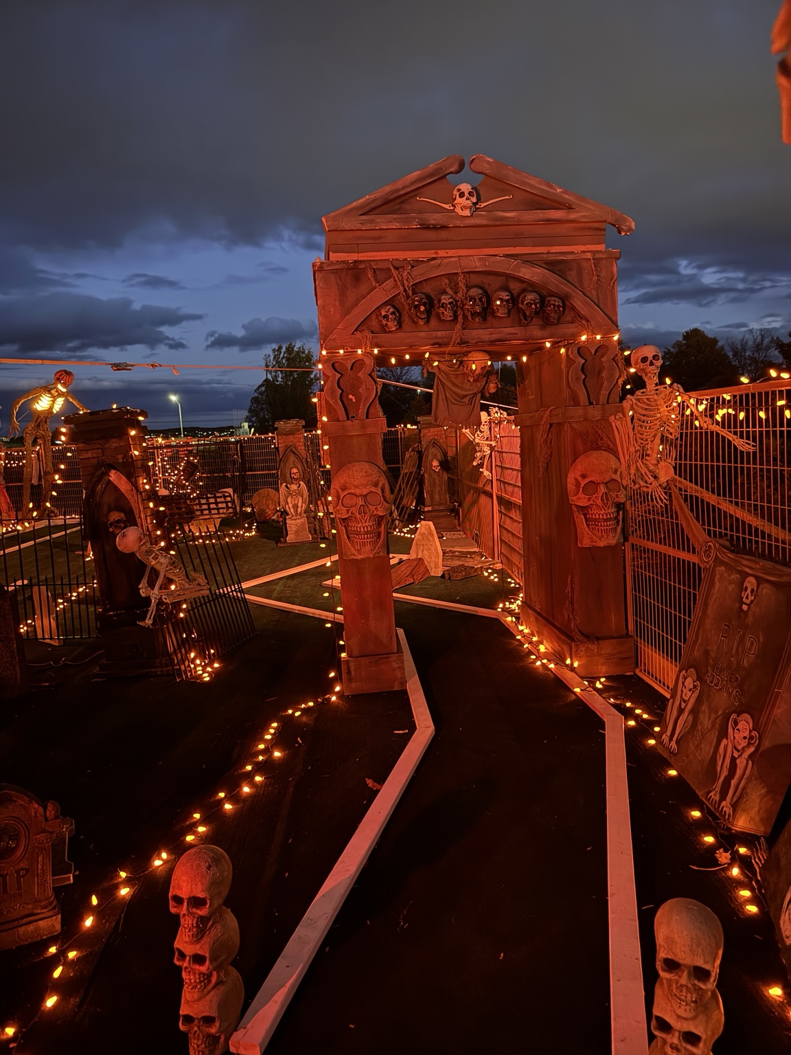 Haunted Hollows eight hole Haunted Mini Putt course