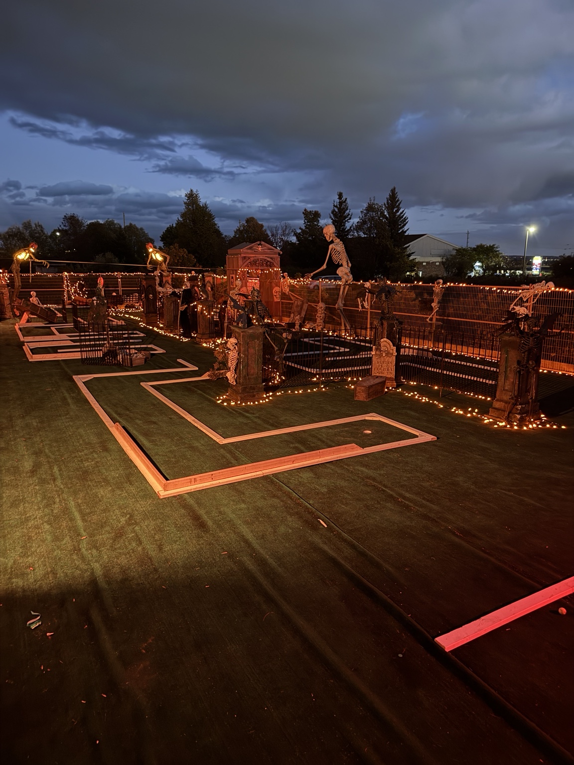 Haunted Hollows Mini Putt graveyard course
